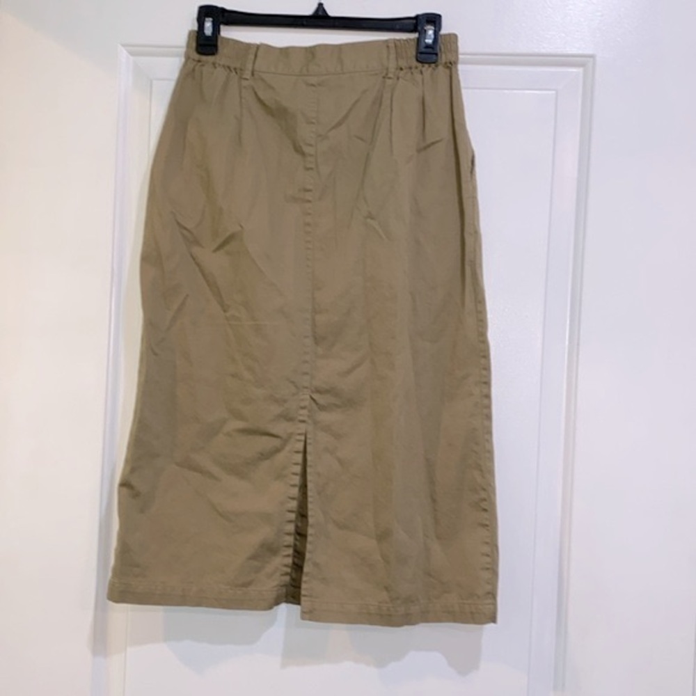 Vintage khaki cotton skirt size 10 - Picture 5 of 7
